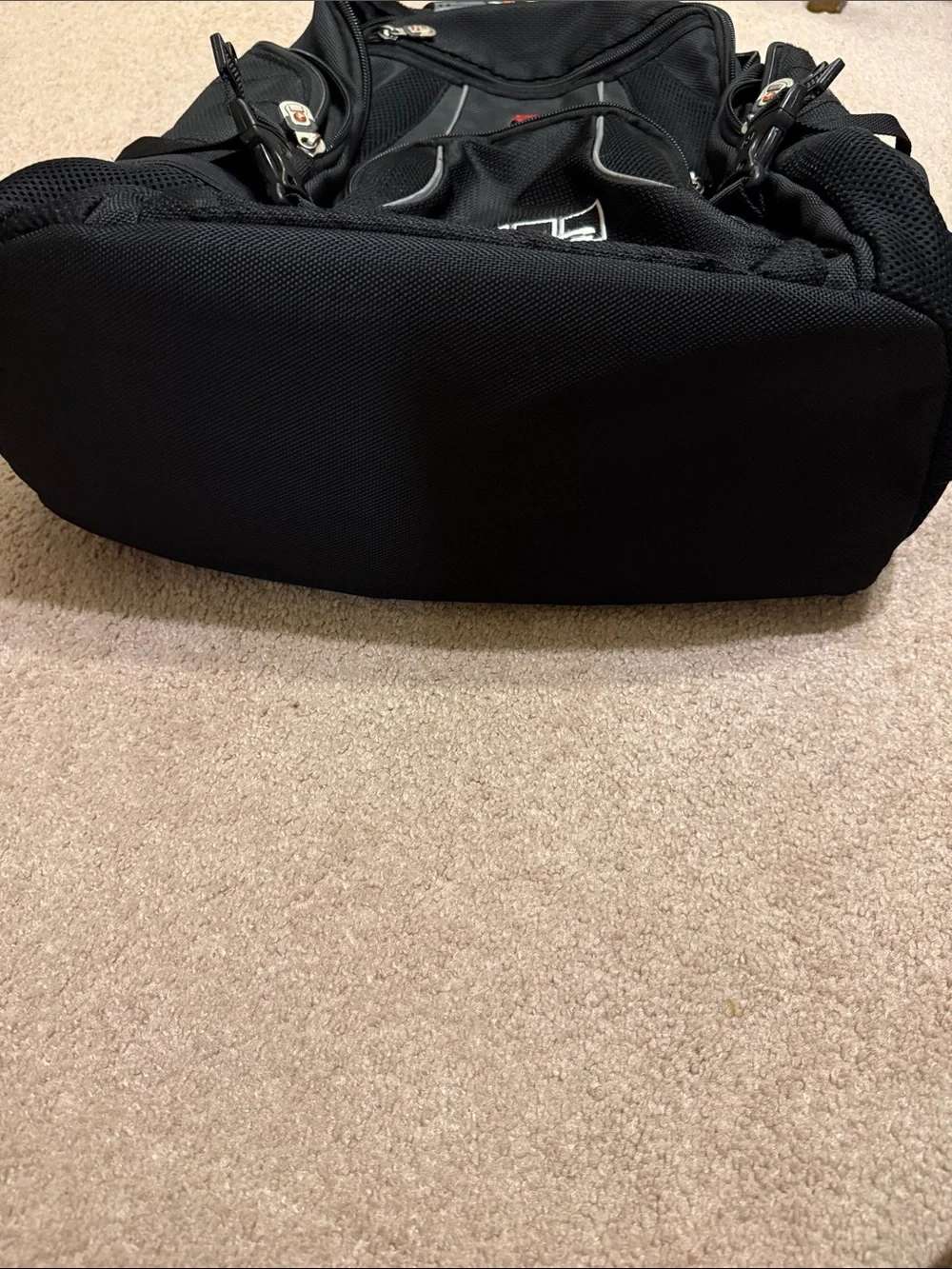 SwissGear Black Backpack with KPMG Logo
